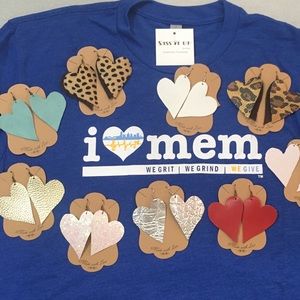 Fun lightweight leather heart earrings ❤️